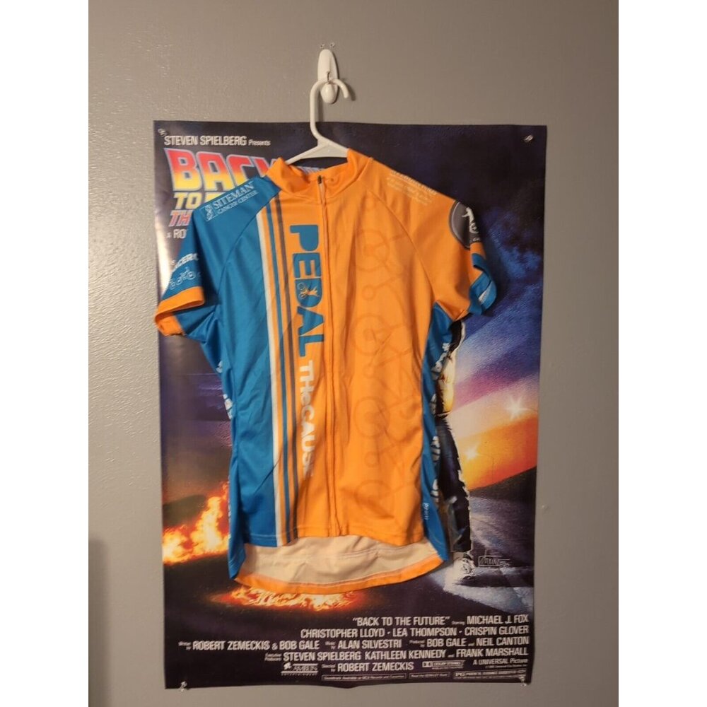 Primal Cycling Jersey Size M Orange Women's Sport Cut Raglan Full Zip Wicking